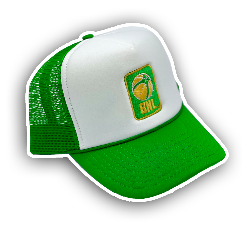 BNL Trucker Hat in Green/Yellow