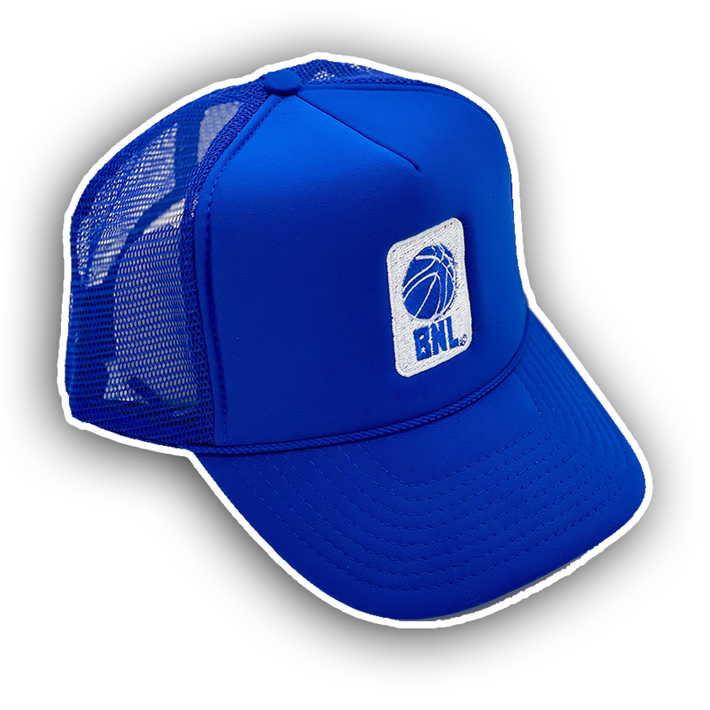 BNL Trucker Hat in Royal Blue/White