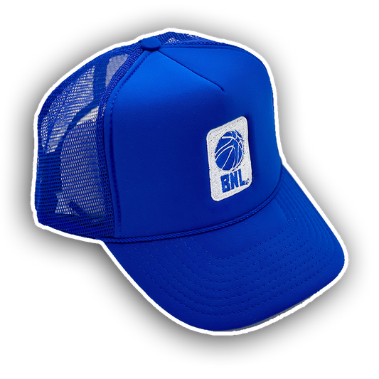 BNL Trucker Hat in Royal Blue/White
