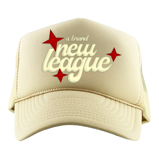 BNL Retro Trucker Hat in Cream