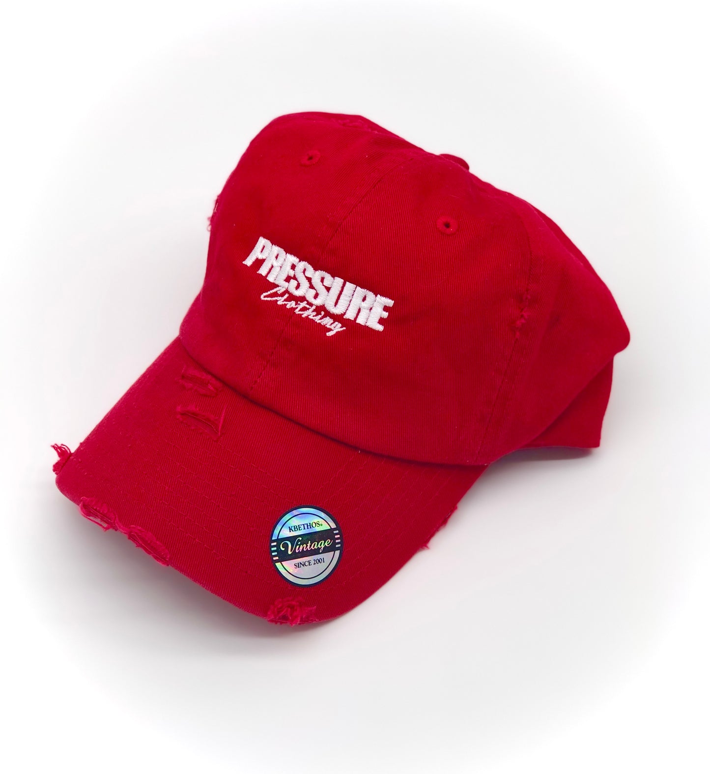 Pressure Vintage Dad Hat in Red