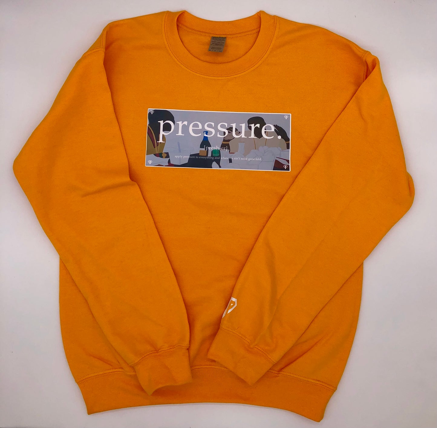 Pressure ”Paid in Full” Crewneck in Gold