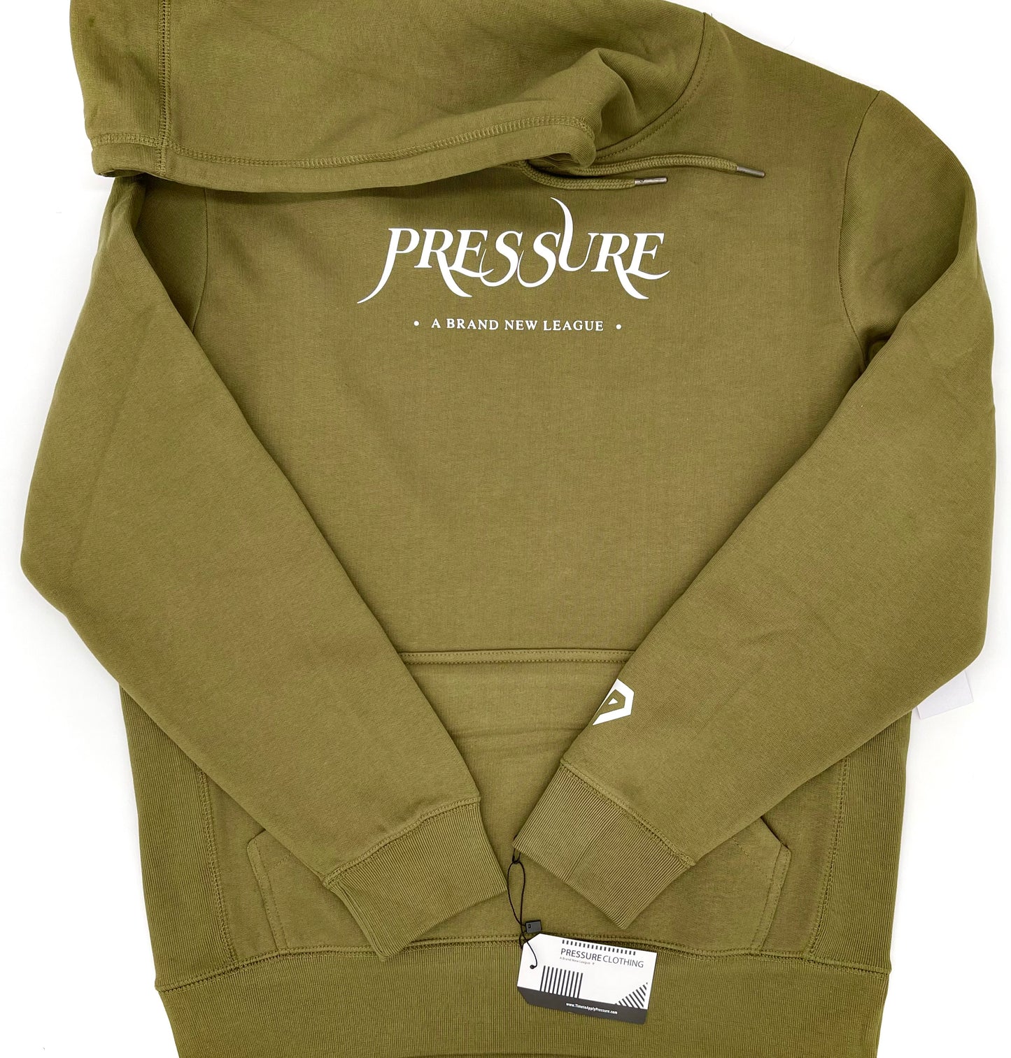Brand New League Hoodie in Olive Green