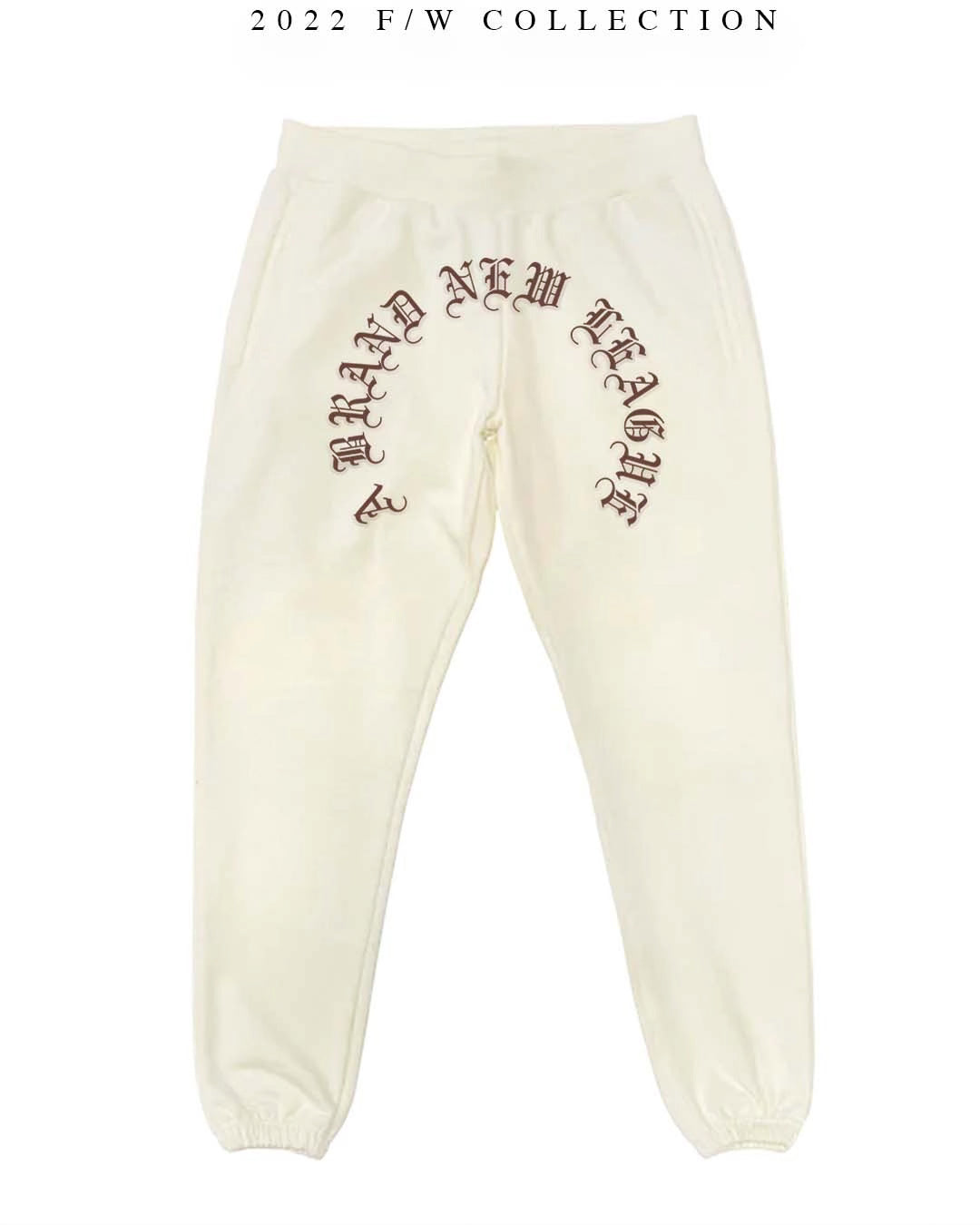 BNL Old English Sweatpants in Cream